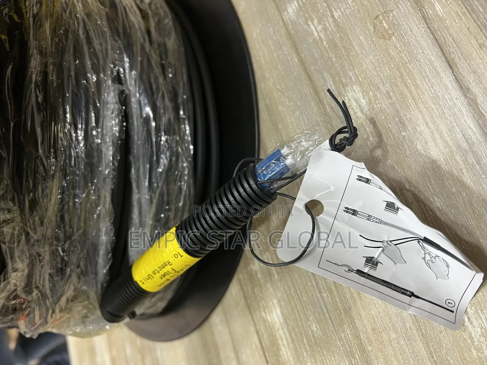 100M LC to LC Outdoor Armored Duplex SM Fiber Patch Cord