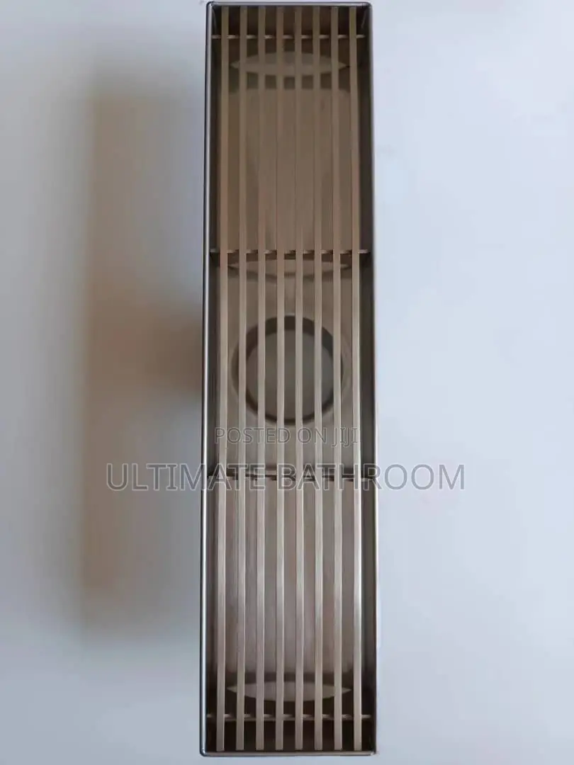 30cm Stripe Design Down Outlet Bathroom Drain