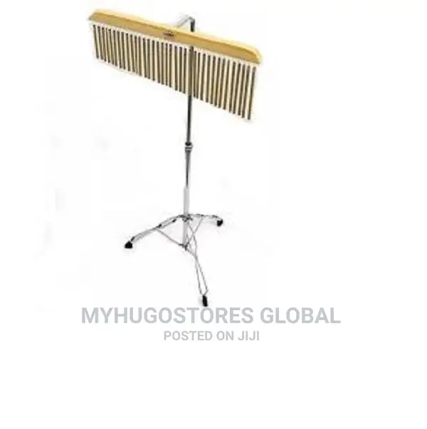 Drum Chimes With Natural Finish Wood Bar