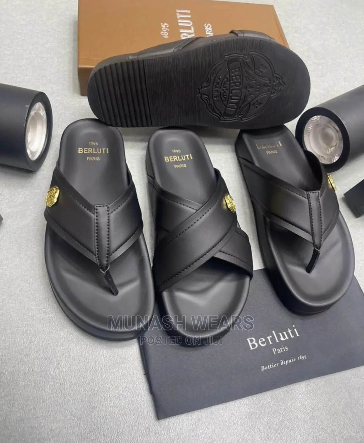 Original Leather Slipers Design for Men
