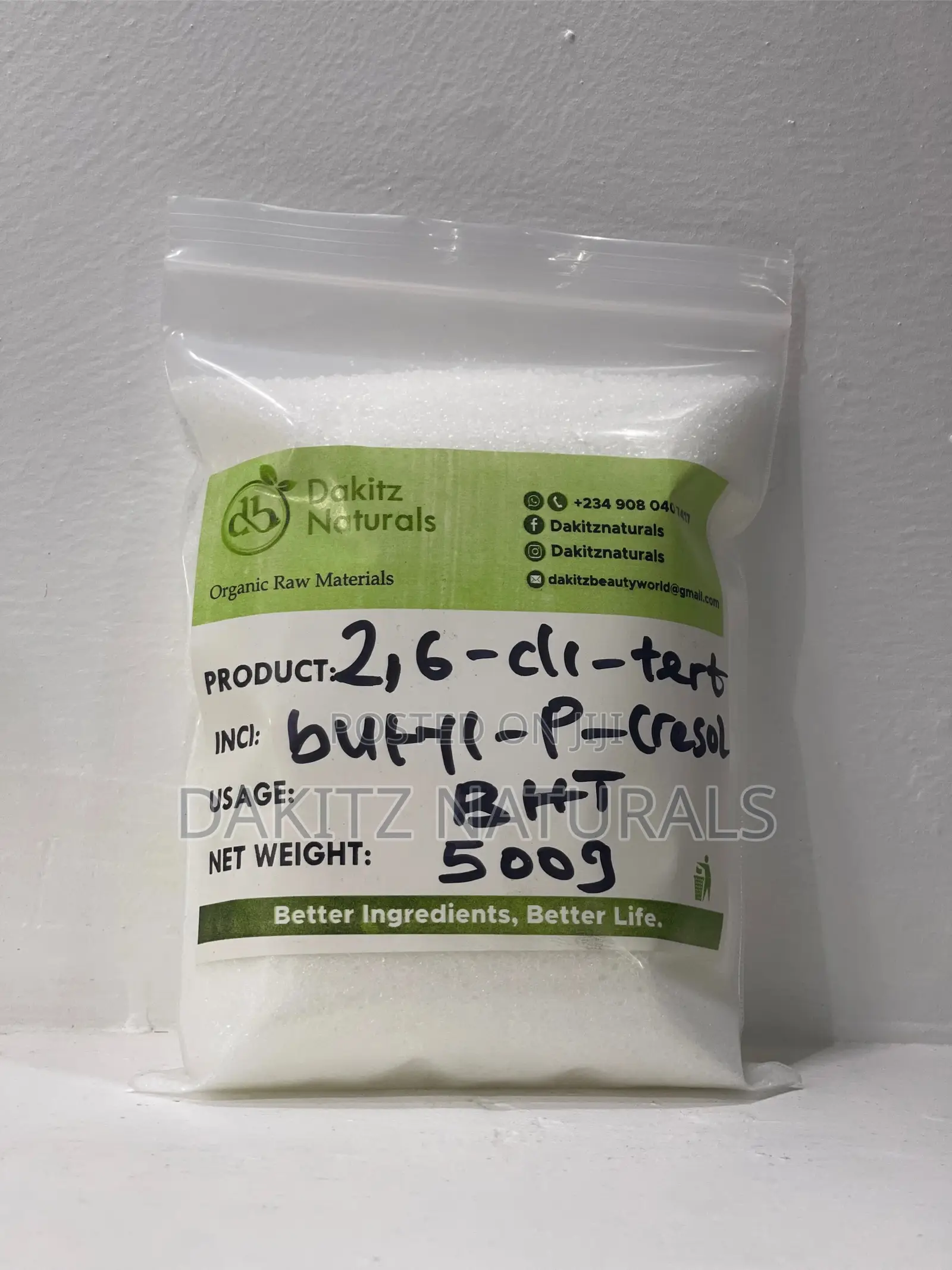Butylated Hydroxytoluene BHT 100g