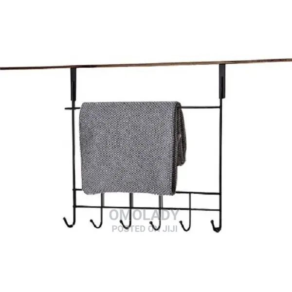 Over the Door Hanger With Towel Rail -6 Hooks