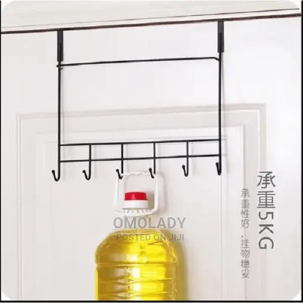 Over the Door Hanger With Towel Rail -6 Hooks