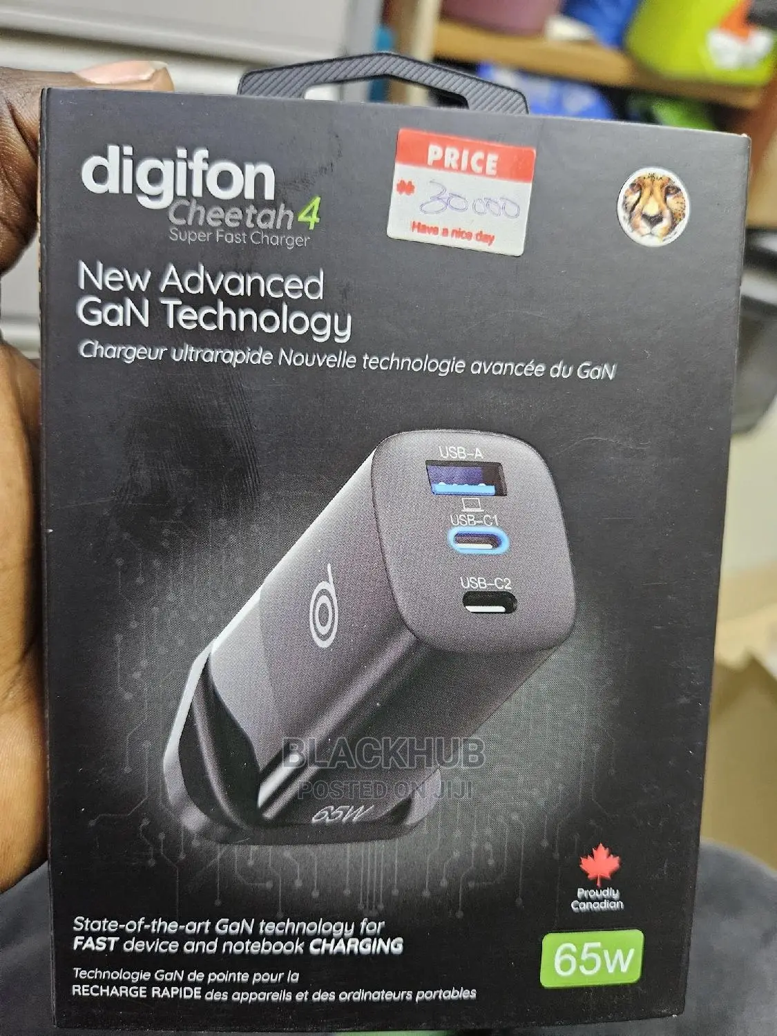 Digifon Cheetah 4 Super Fast 65w Charger for Laptop Phones