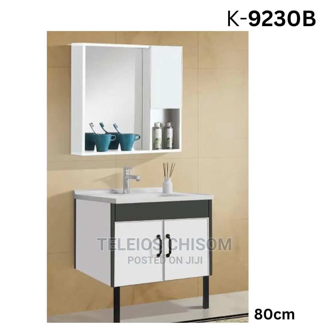 Cabinet and Mirror 80cm