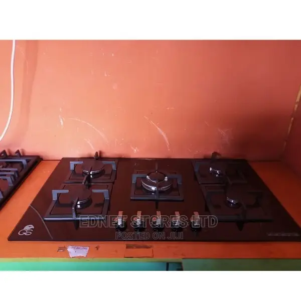 Gs 90x58cm 5 Gas Burners Cooker Hob Tempered Glass