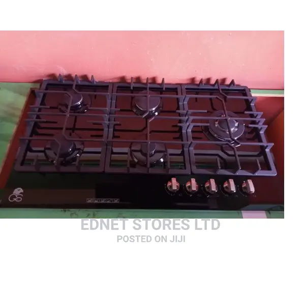 Gs 90x58cm 5 Gas Burners Cooker Hob Tempered Glass