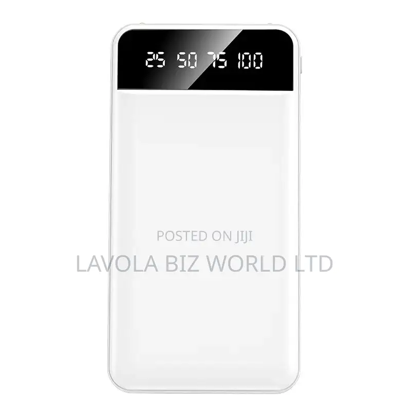 Fast Charging 10,000 Mah Powerbank With Inbuilt Cable