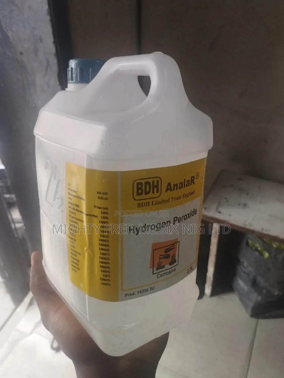 Hydrogen Peroxide 2.5litre