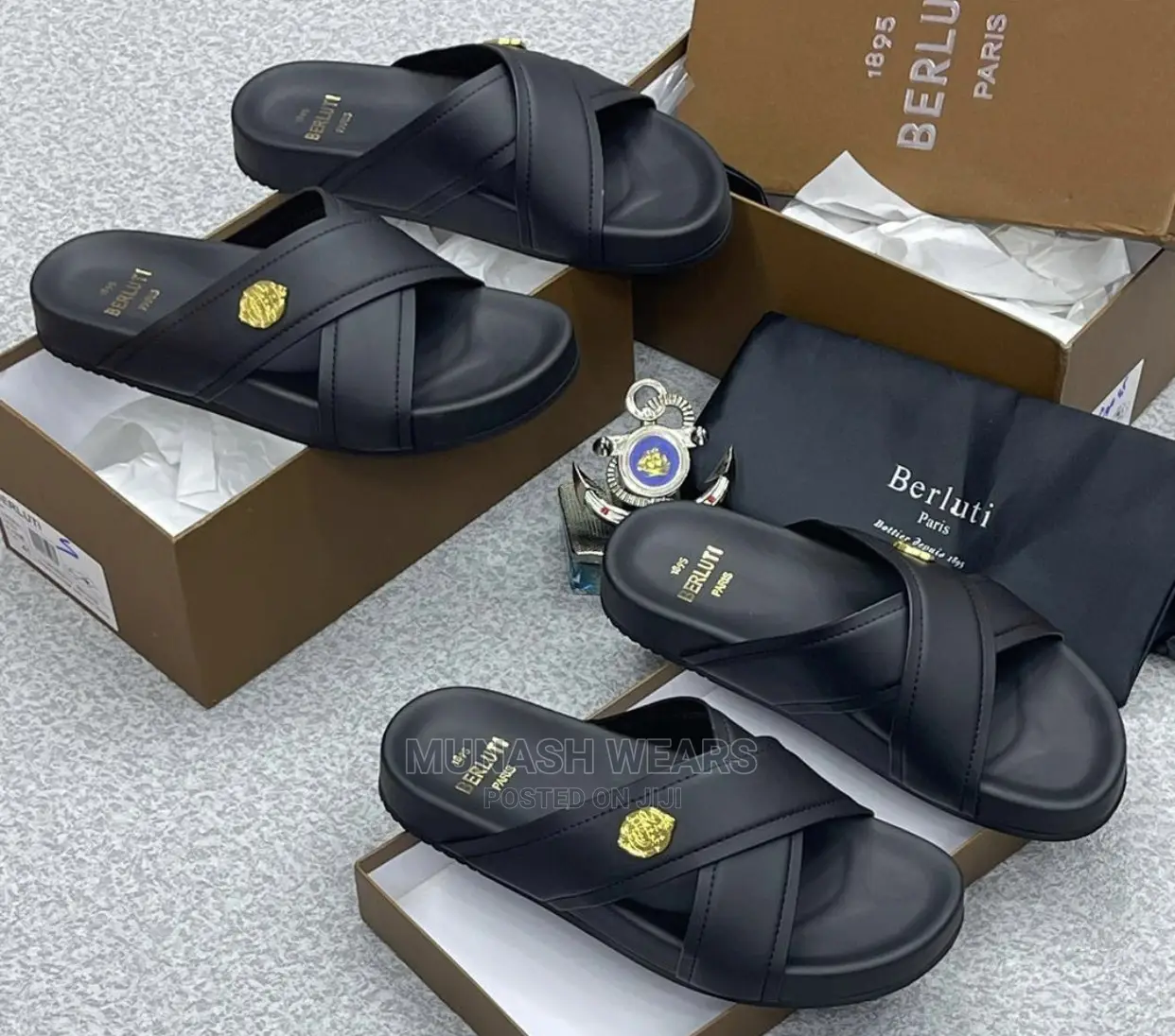 Berluti X Versace Slipers