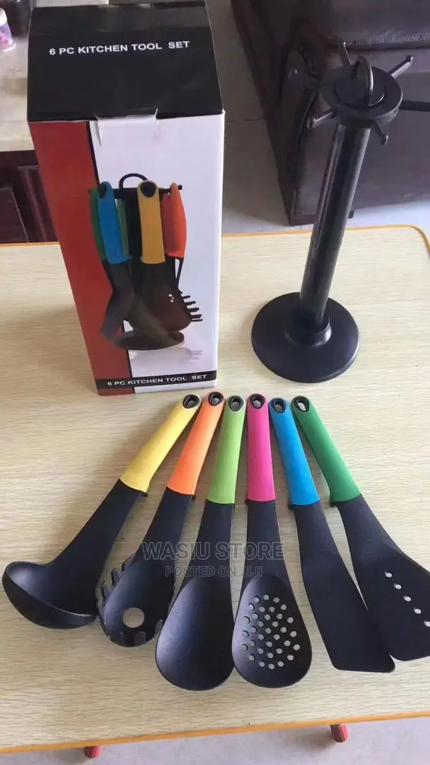 6pcs Non Stick Spoon Set With Stand