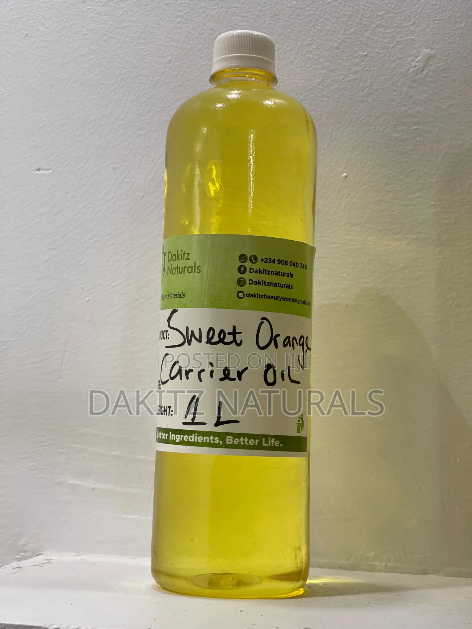 Sweet Orange Carrier Oil 1liter
