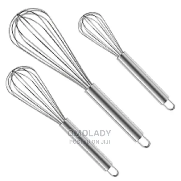 Egg Whisk - Set of 3 - Silver