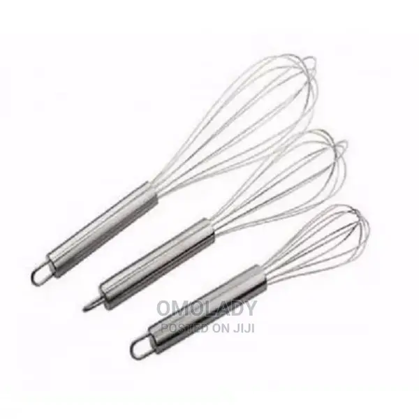 Egg Whisk - Set of 3 - Silver