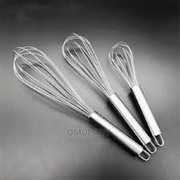 Egg Whisk - Set of 3 - Silver