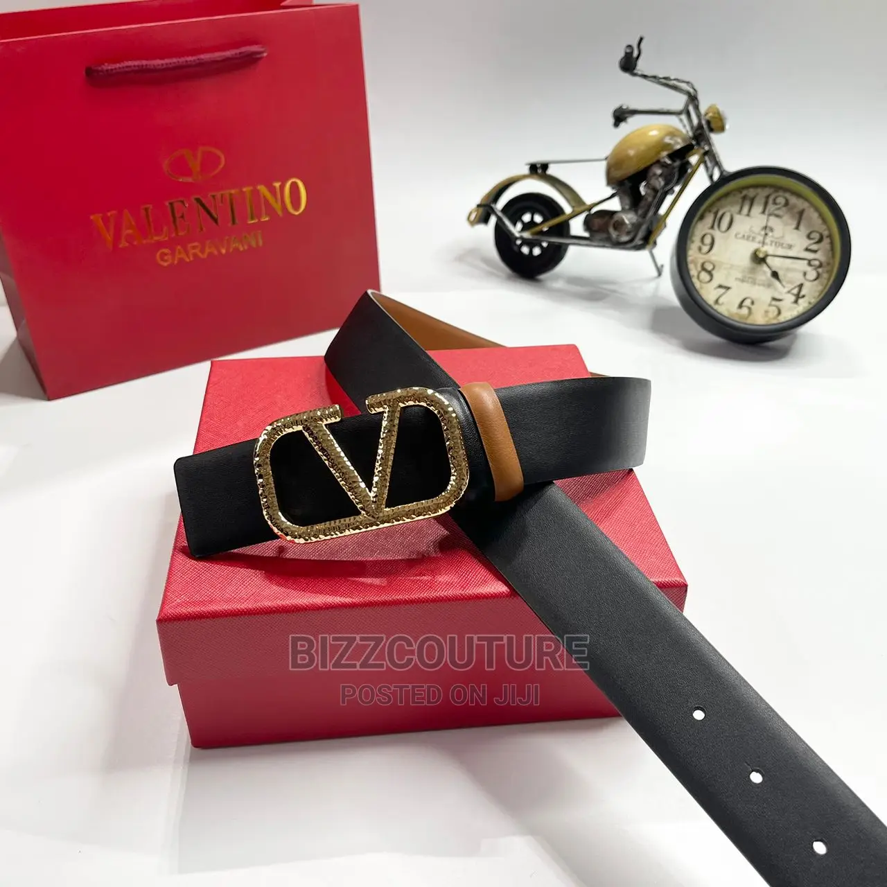 Original Italian VALENTINO Leather Belts Available in Store