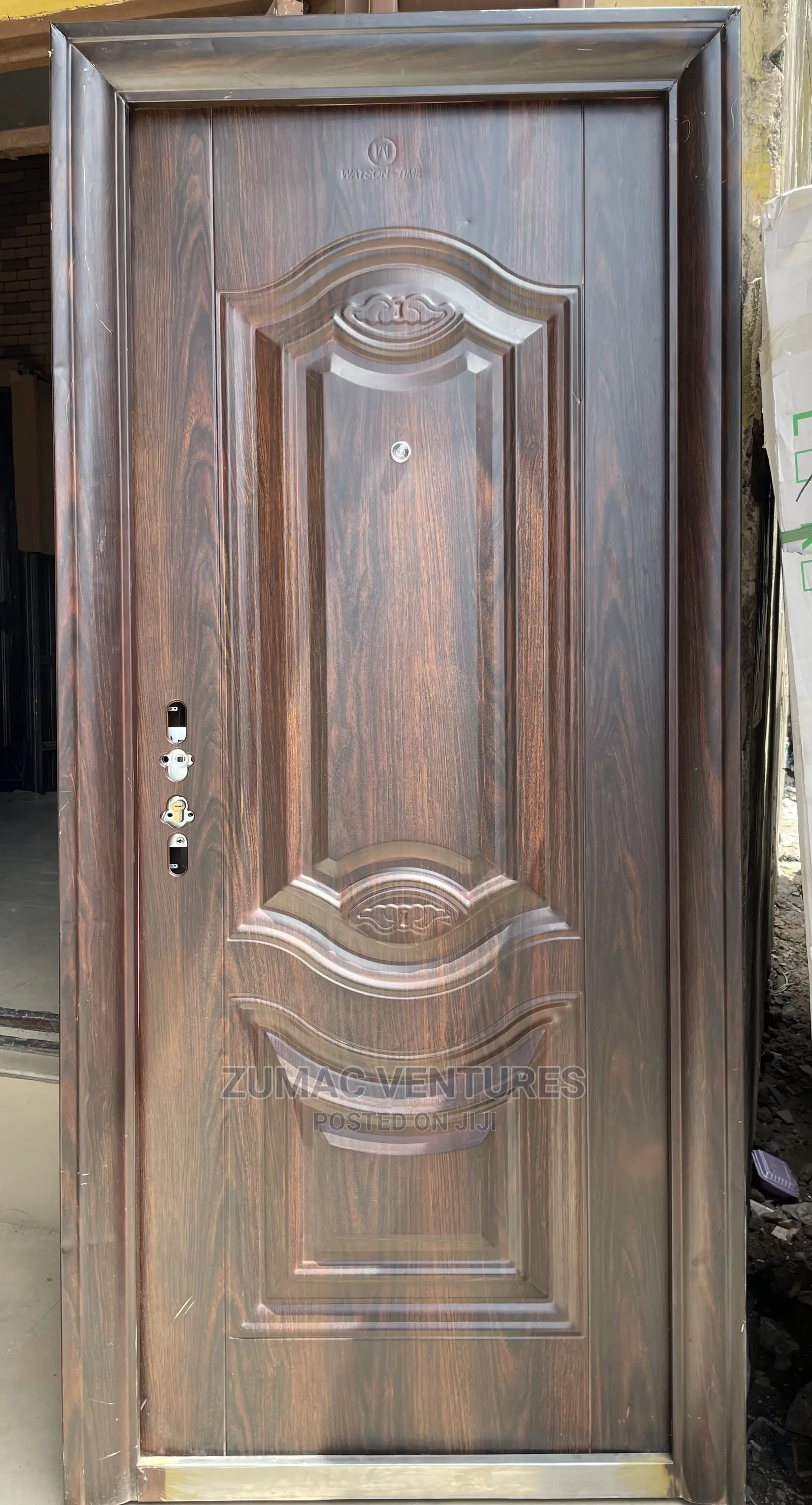 Brown German Standard Steel Security Door