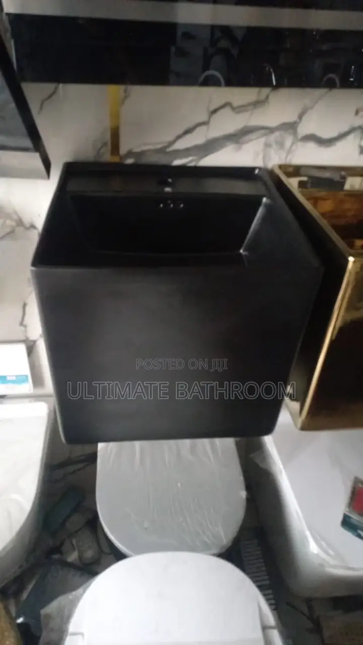 Matt Black Wall Hung Dinning And Bathroom Basin