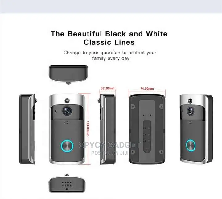 HD Wi-Fi Smart Video Doorbell With Indoor Ringer