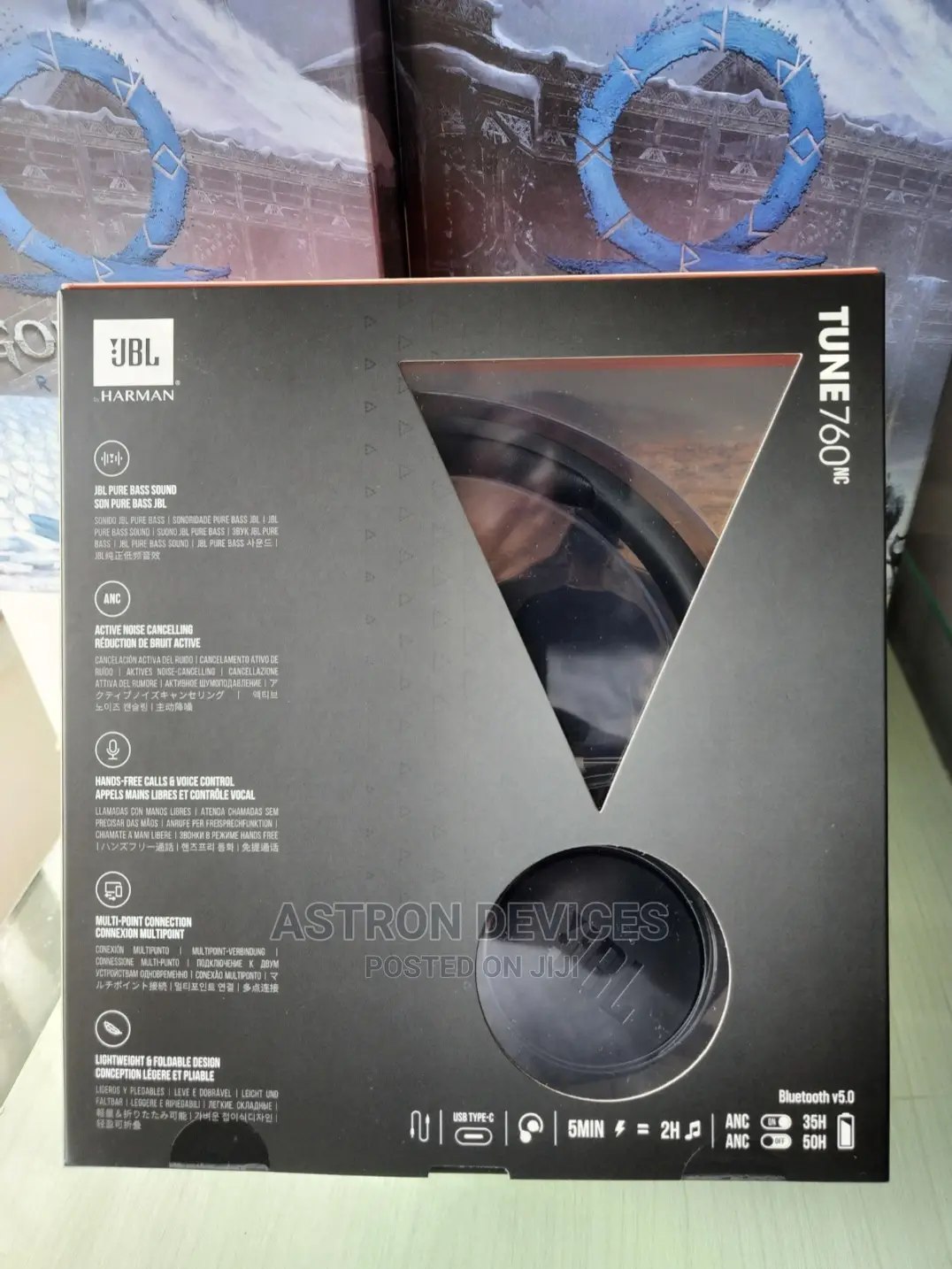 JBL Tune 760bt Noise Cancelling - Black