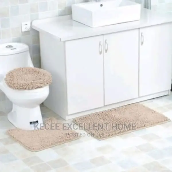 Washable Water Absorbent Bathroom Rug Set