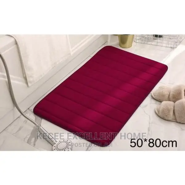 Anti-Slip Bathroom Foot Mat /Rug - Red - 50*80cm