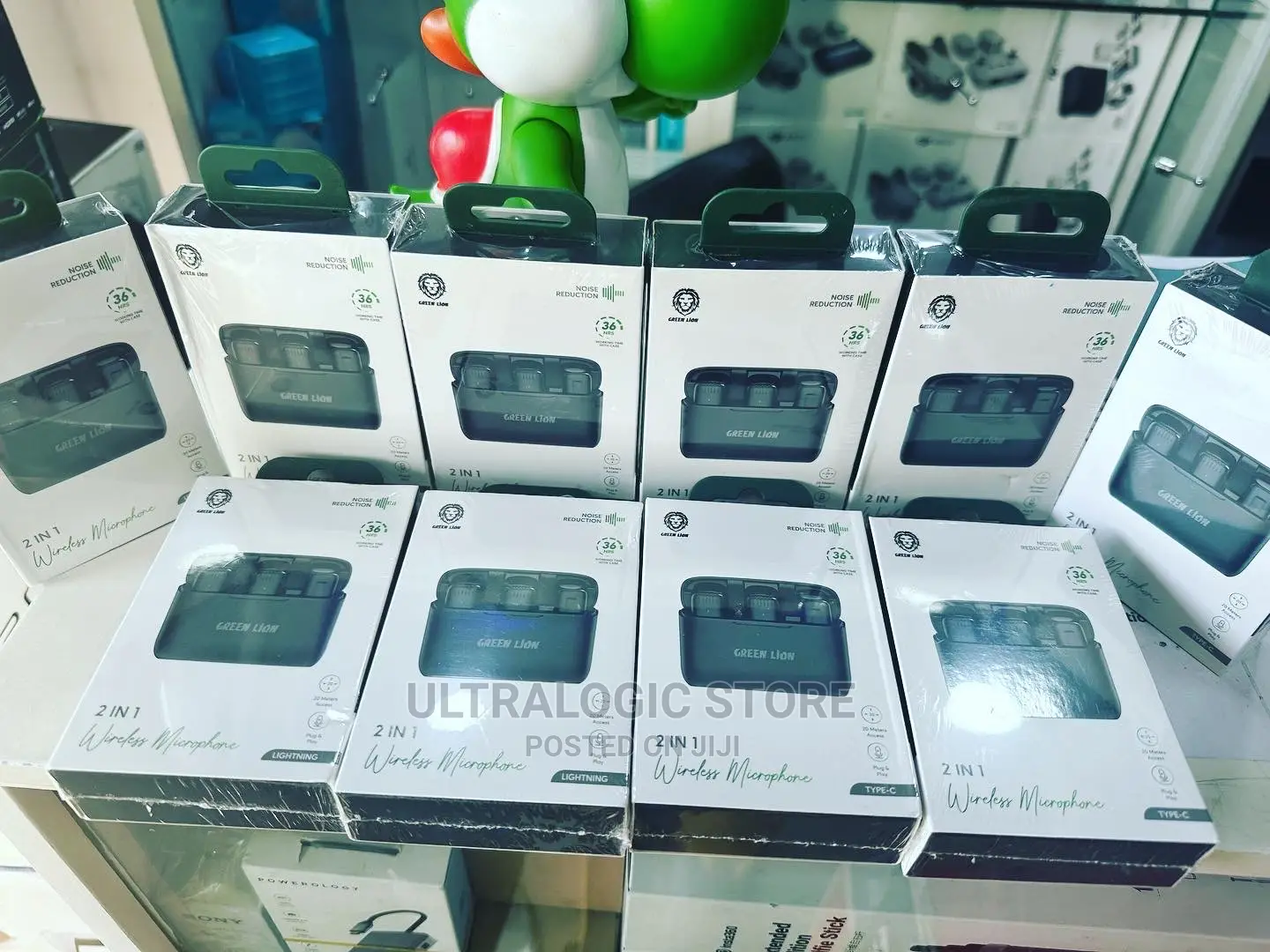 Green Lion 2 in 1 Wireless Microphone for iPhone and Android