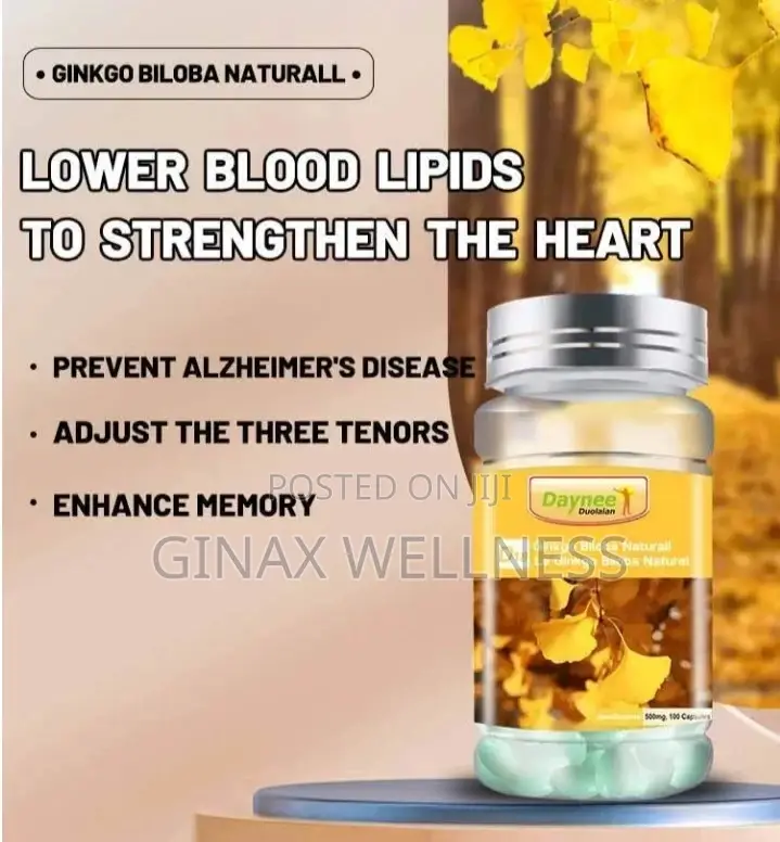 Ginkgo Biloba Capsules for Hyperlipidemia, Blood Fat and Heart Health