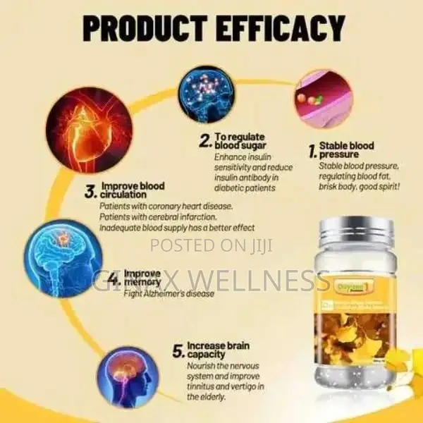 Ginkgo Biloba Capsules for Hyperlipidemia, Blood Fat and Heart Health