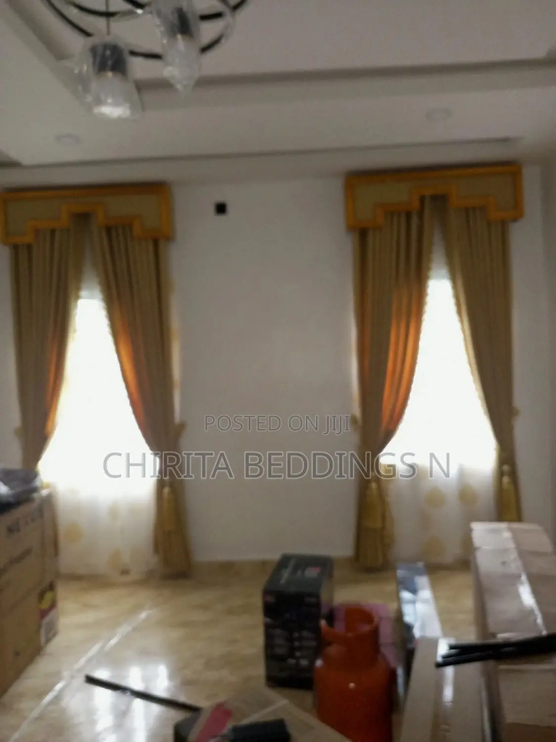 Board, Trim-Laced Curtains and Fancy Inner