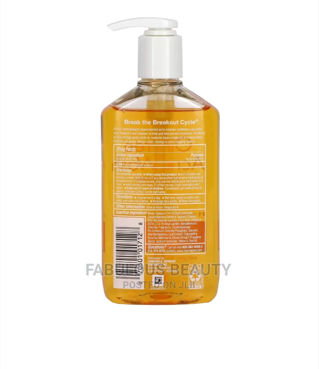 Neutrogena Oil Free Acne Wash.