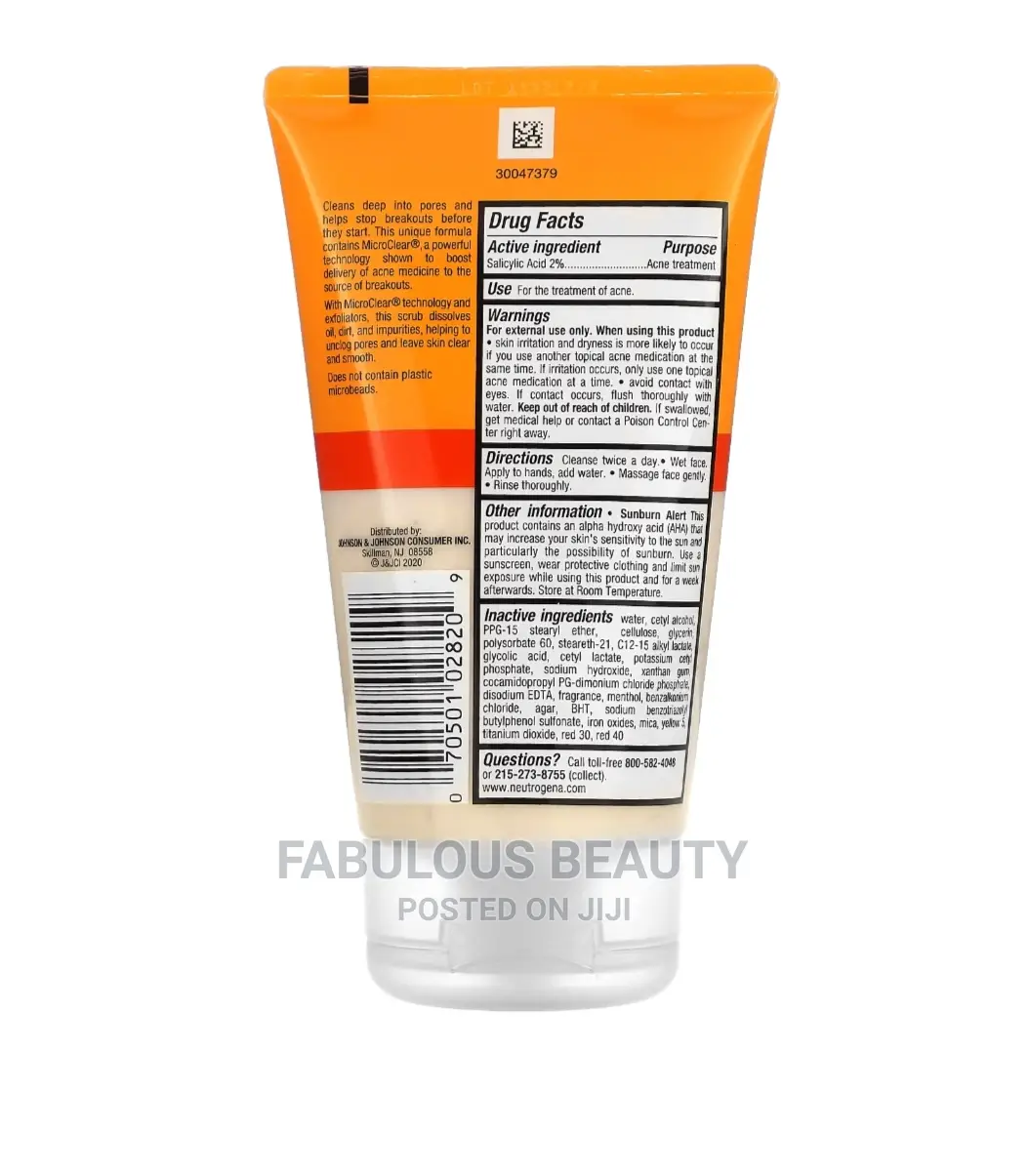 Neutrogena Oil Free Acne Wash.