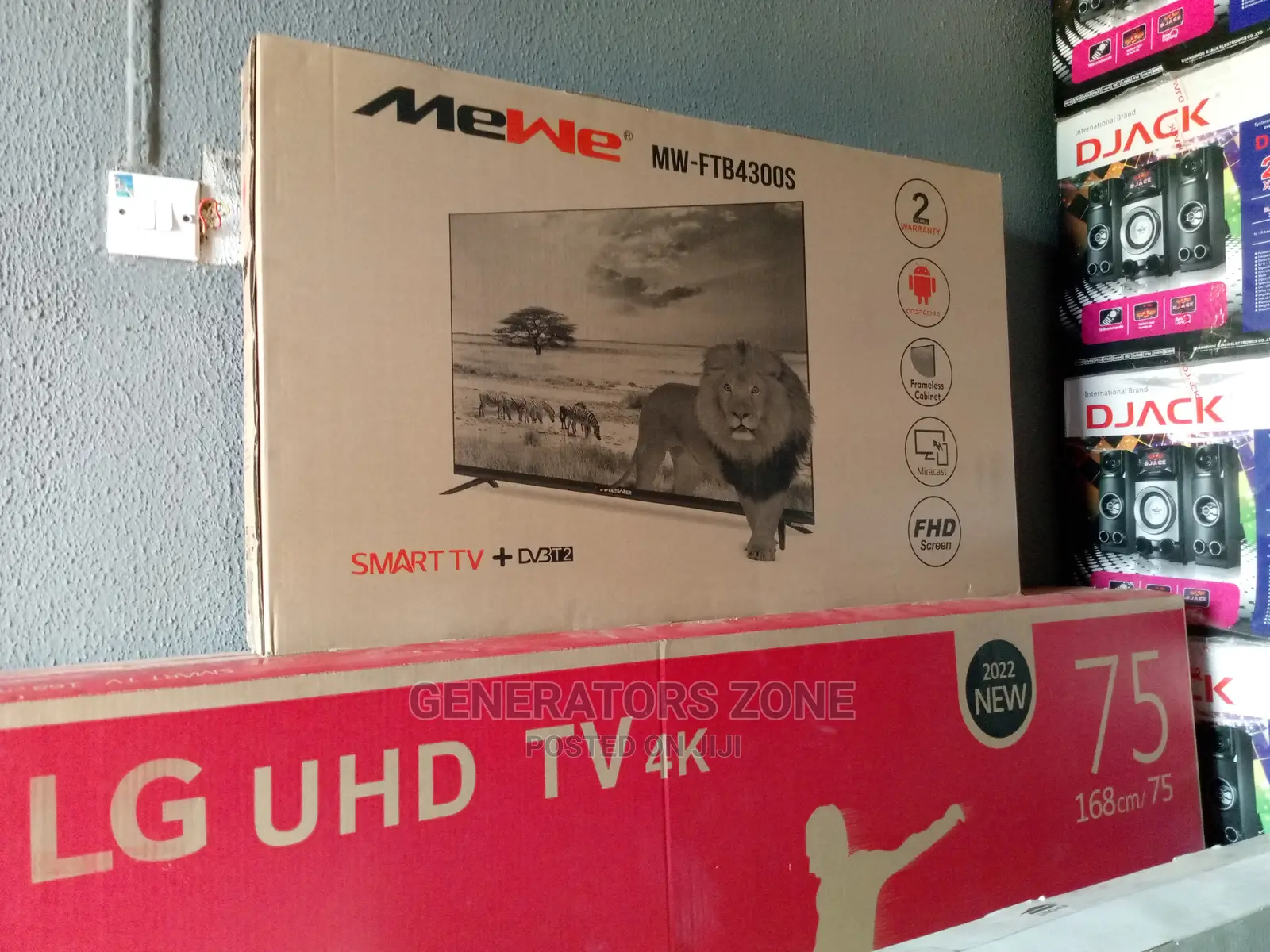 Newly Produced Mewe Smart Frameless 43 Inch TV| MW-FTB300S