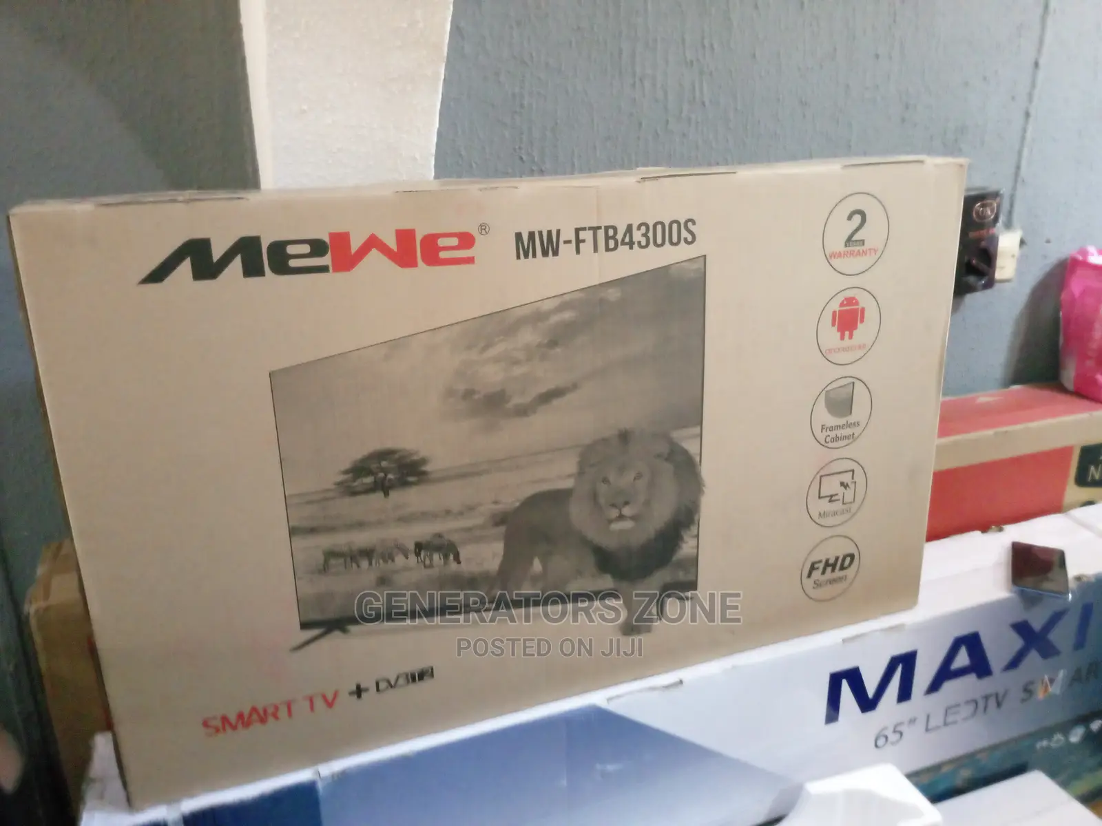 Brand New Mewe 43'' LED Smart TV ( Netflix+Youtube+Miracast)