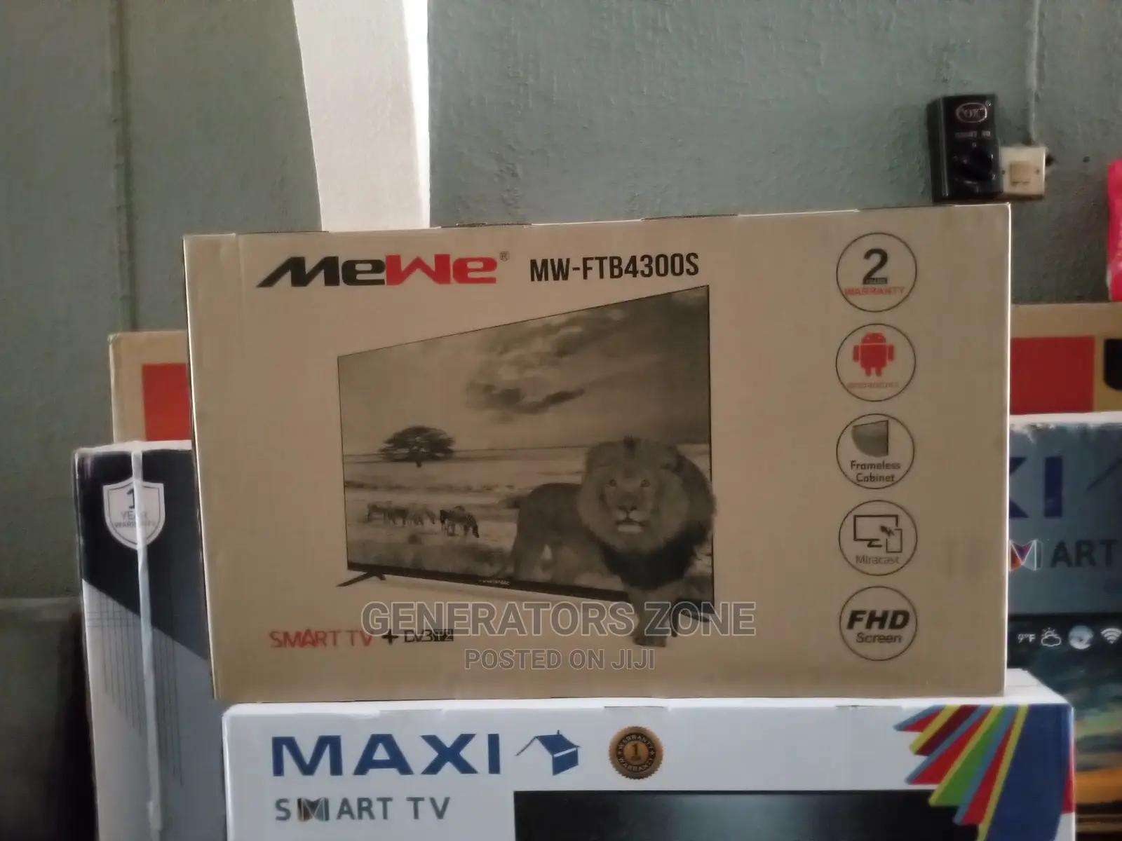 Mewe 43'' FHD LED Smart TV Features Netflix+Youtube