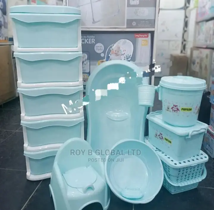 Baby Wardrobe and Bath Set