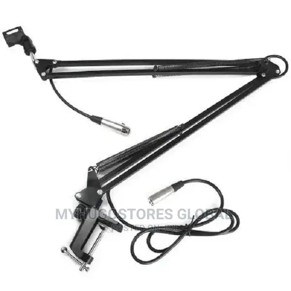 Desktop Mic Scissor Arm Stand + Shock Mount + Filter +Clip
