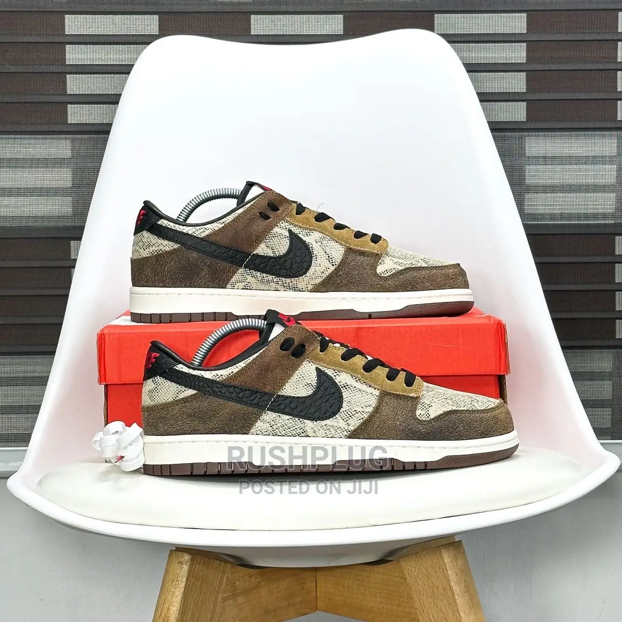 Co.Pj X Nike Dunk Low “Brown Snakeskin” Luxury Sneakers
