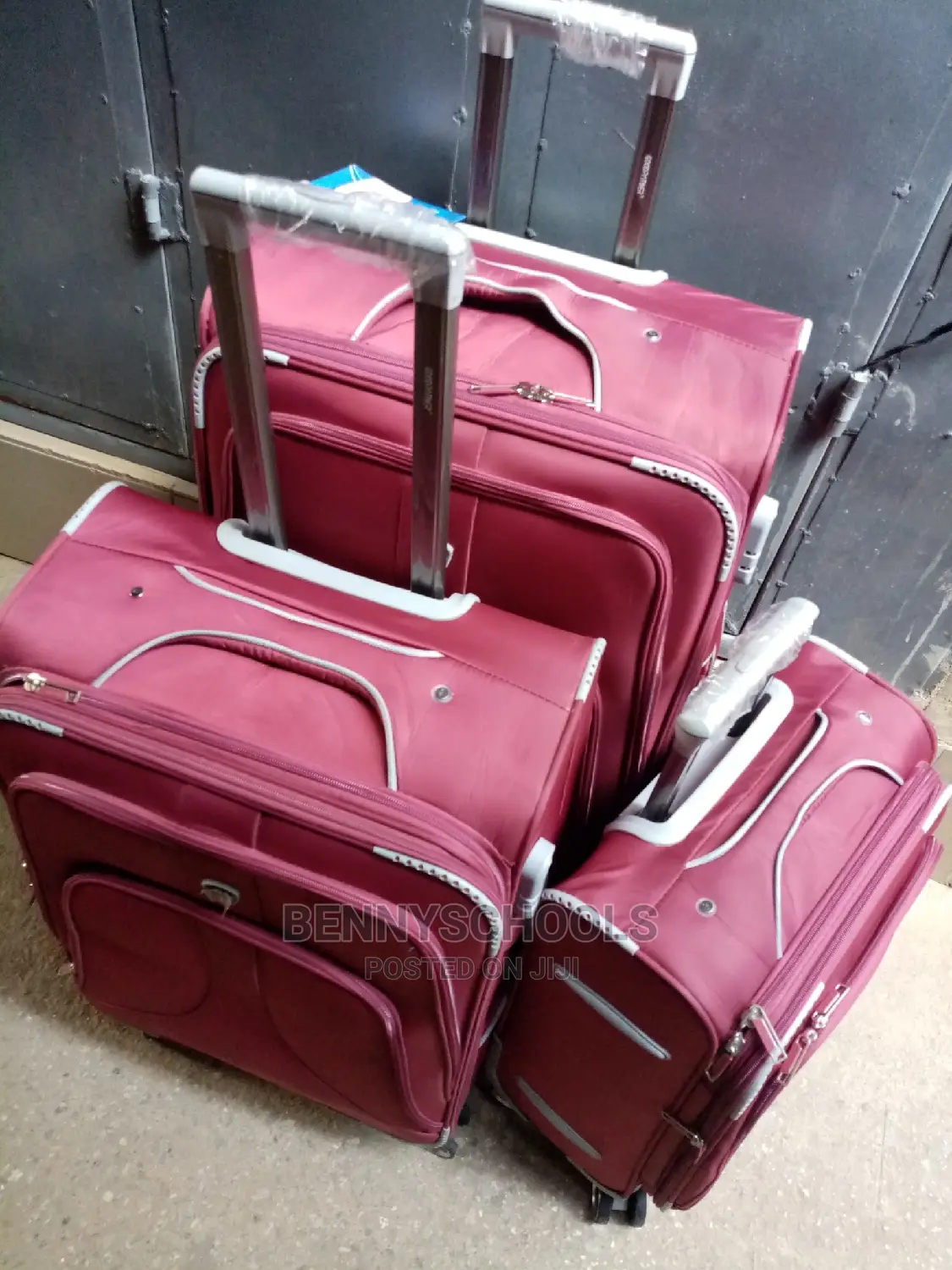 Red Wine Set of 3 Goodpartner Traveling Luggage Boxes