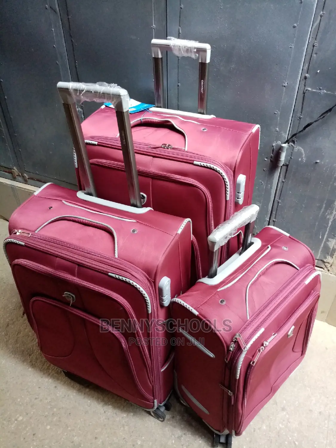 Red Wine Set of 3 Goodpartner Traveling Luggage Boxes