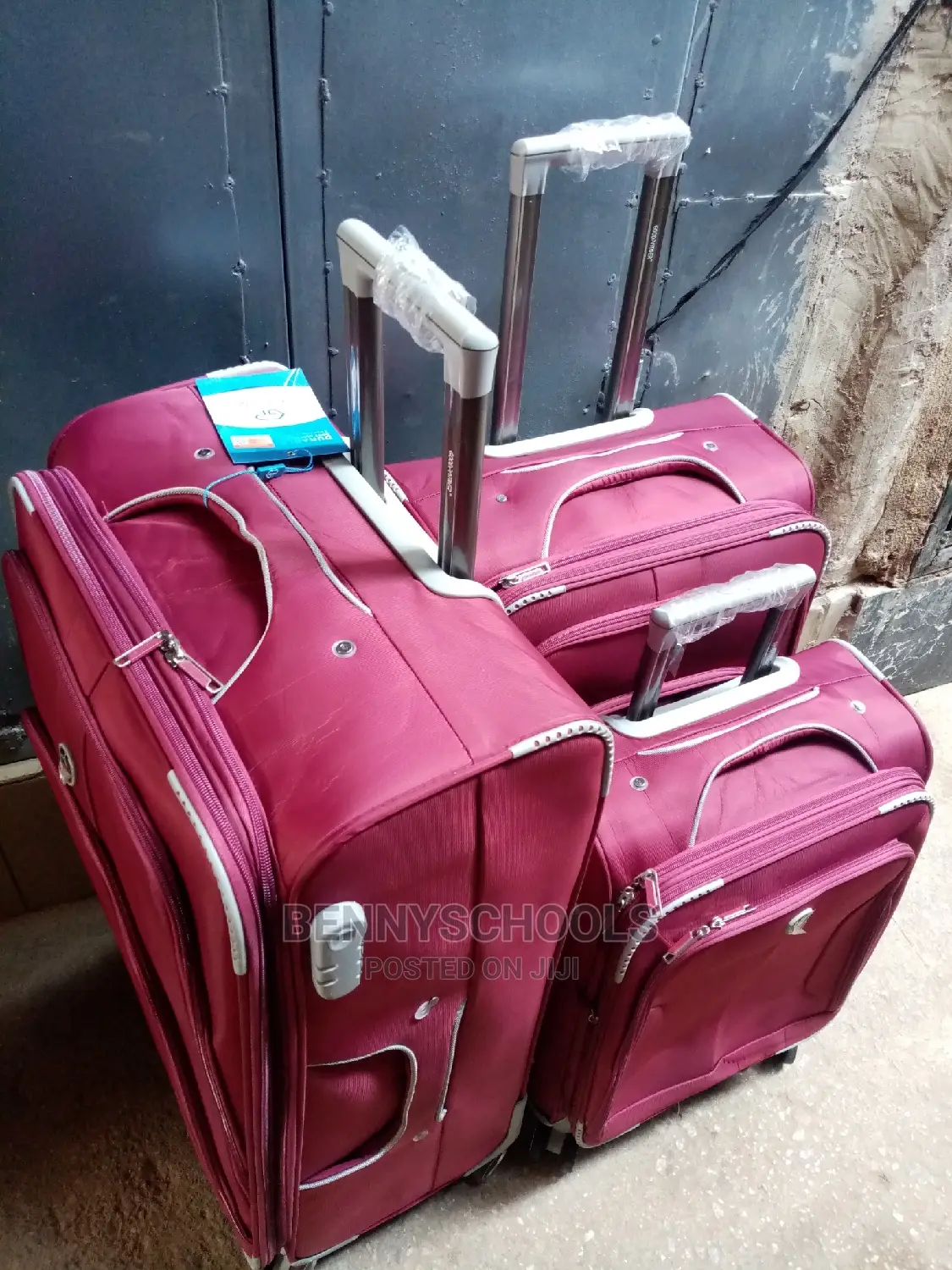 Red Wine Set of 3 Goodpartner Traveling Luggage Boxes
