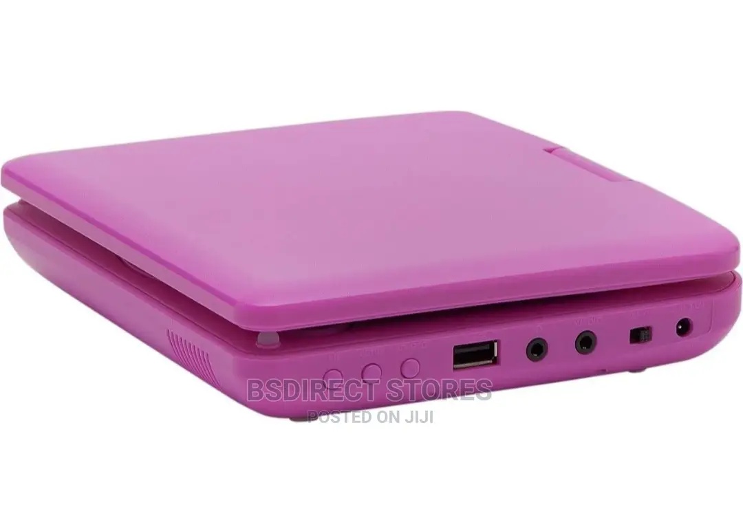 ALBA 7" PINK Portable DVD Player With Swivel Screen