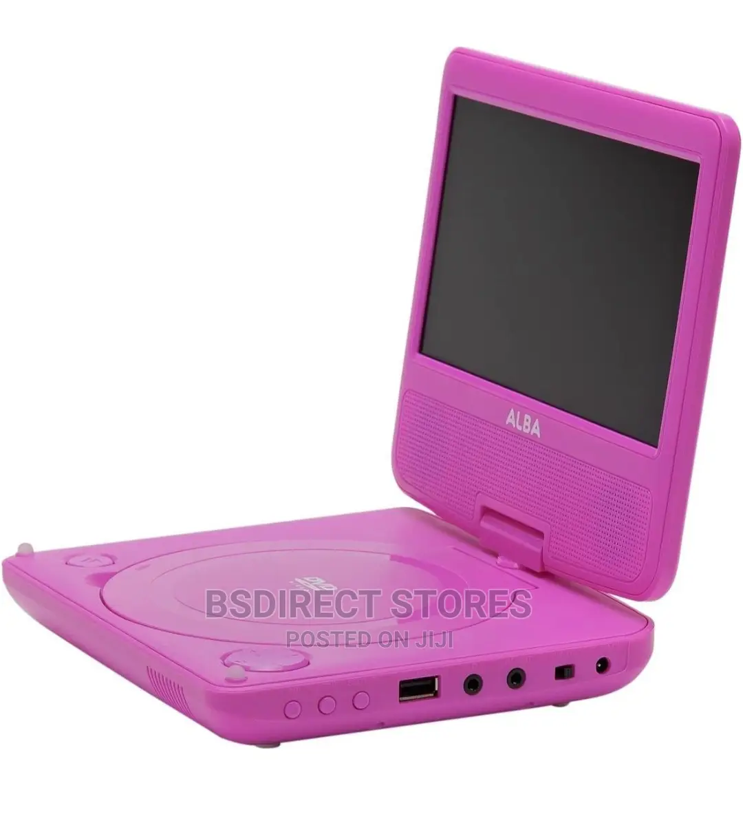 ALBA 7" PINK Portable DVD Player With Swivel Screen
