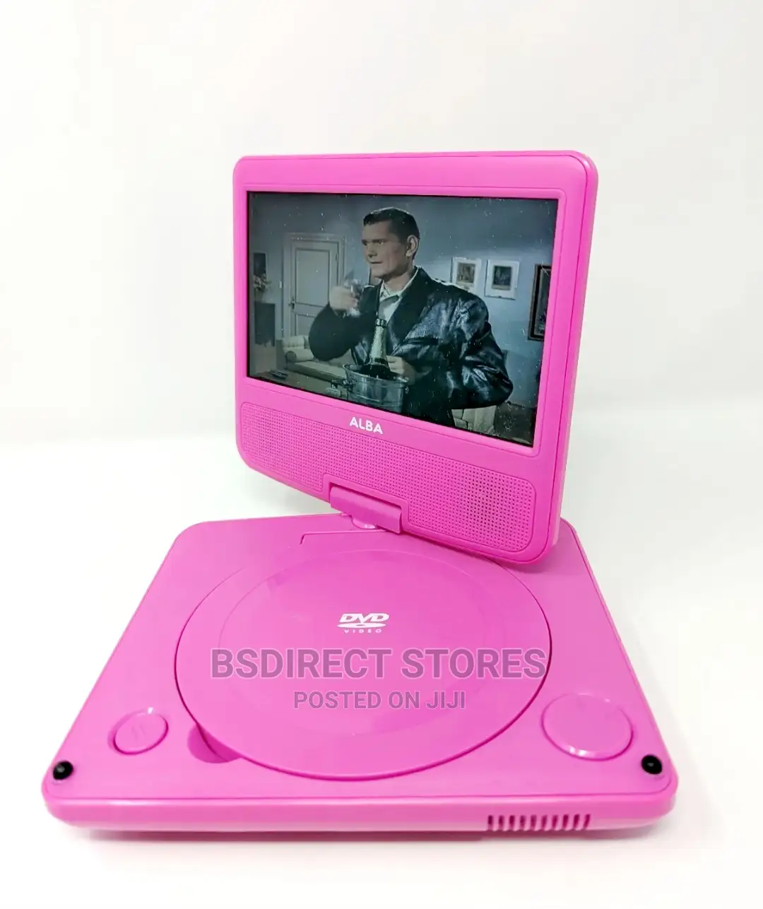 ALBA 7" PINK Portable DVD Player With Swivel Screen