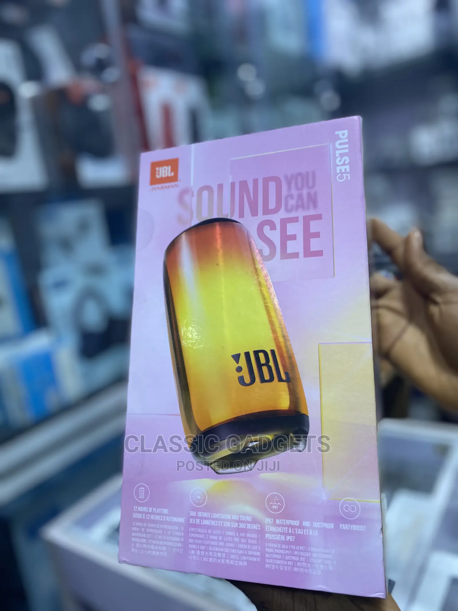 JBL Pulse 5 Wireless Bluetooth RGB Portable Speaker