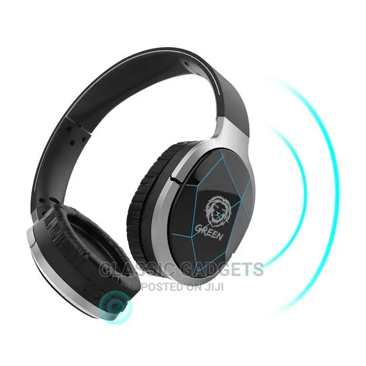 Green Lisbon Series Wireless Headphones With Microphone