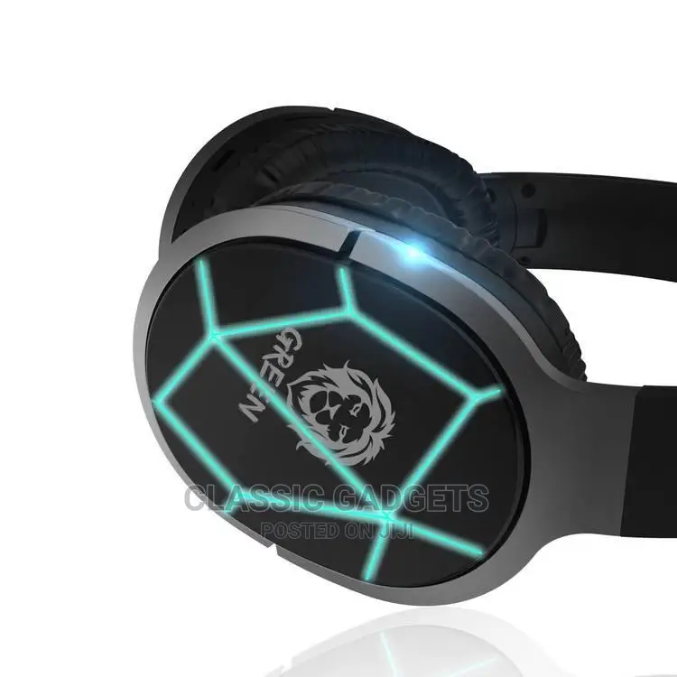 Green Lisbon Series Wireless Headphones With Microphone