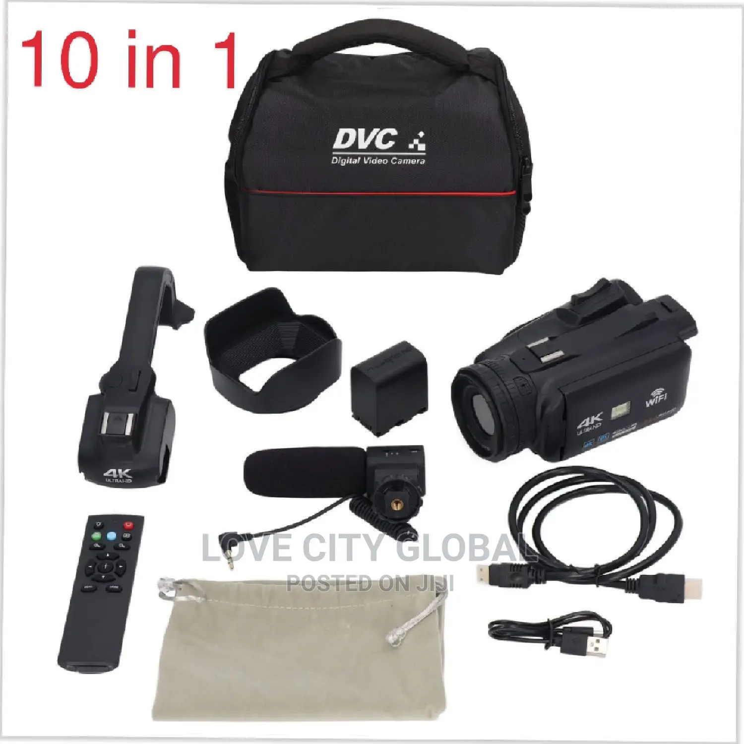 Professional Touchscreen Video Camera Wifi 64mp 2 Battery