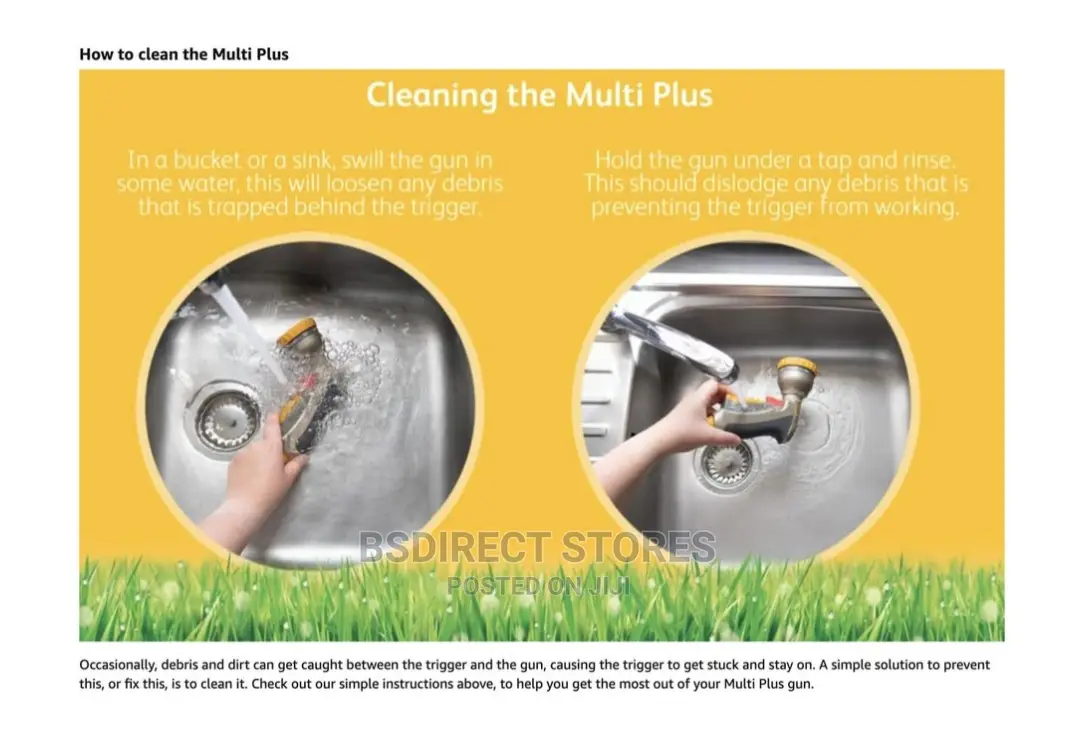 Hozelock 2691 Multi Plus Metal Rose Head Multi Jet Spray Gun
