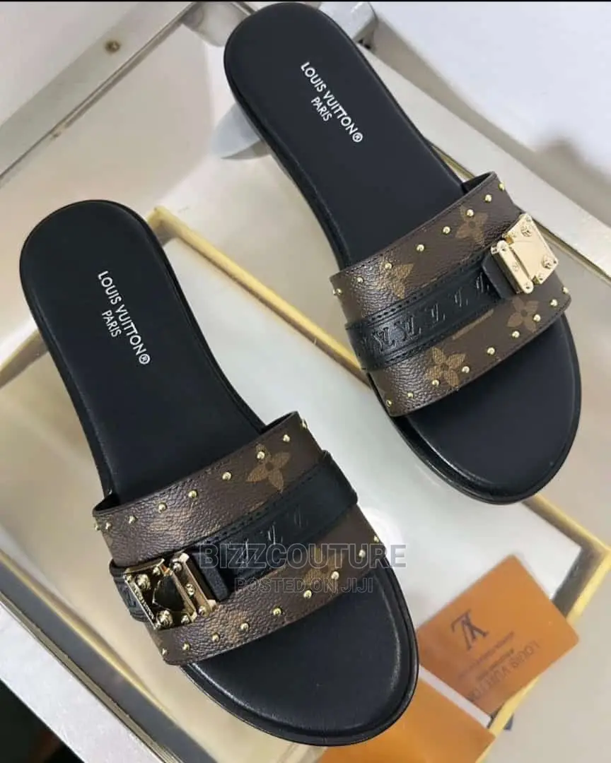 Original LOUIS VUITTON Slippers Available in Store